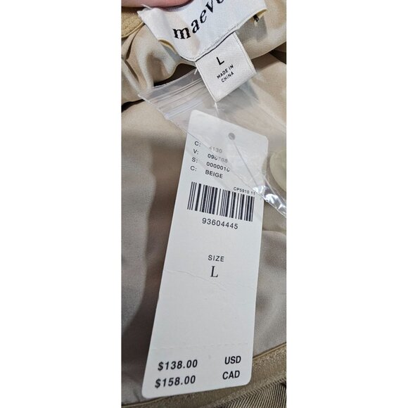 Anthropologie Maeve Womens L Strapless Pleated Mini Dress NWT - Picture 12 of 14